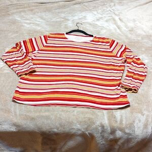 North Crest Long Sleeve Striped T-shirt 2X